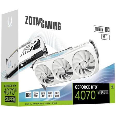 Video card ZOTAC RTX 4070 TI Super Trinity OC White Ed 16GB ZT-D40730Q-10P-6