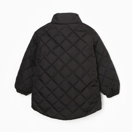 Children's jacket quilted, black color, height 116 cm-8