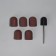 A set for hardware manicure and pedicure, base, caps 5 pcs, d 13 × 21 mm, abrasiveness 240