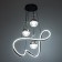 Lamp with PDD "Fiora" LED 140W 3000-6000K Black 49x49x15-115 cm