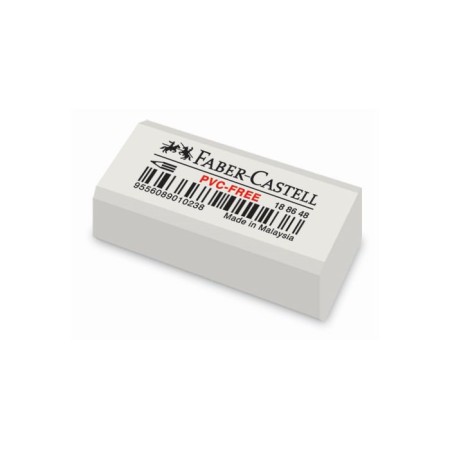 Eraser Faber-Castell "PVC-Free" 7086, 31 x 16 x 11, white