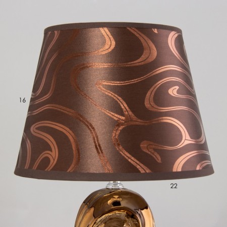 Dominica table lamp E14 40W chocolate-gold 22.5x22.5x40cm-2