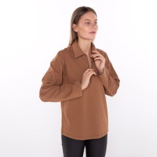 Female jumper, chestnut color, size 46