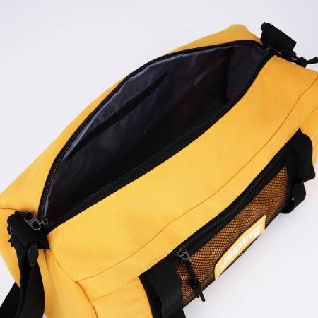Sports bag with lightning, external pocket, yellow color-4