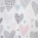 Fleet blanket "Multi -colored hearts", size 100x118 cm