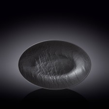 Ovalnaya salad Wilmax England Slate Stone, size 30x19.5x7 cm