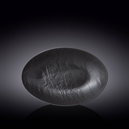 Ovalnaya salad Wilmax England Slate Stone, size 30x19.5x7 cm