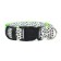 Collar with backlight leopard 3 glow modes, size L, Osh 48-60 x 2.5 cm green