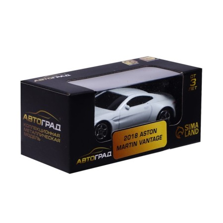 Metal machine Aston Martin Vantage, 1:64, white color-3