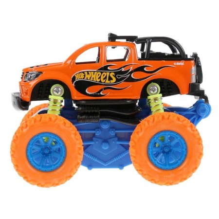 Metal machine “Hot Wheels SUV” 12 cm, inertia, suspension, light and sound effects-3