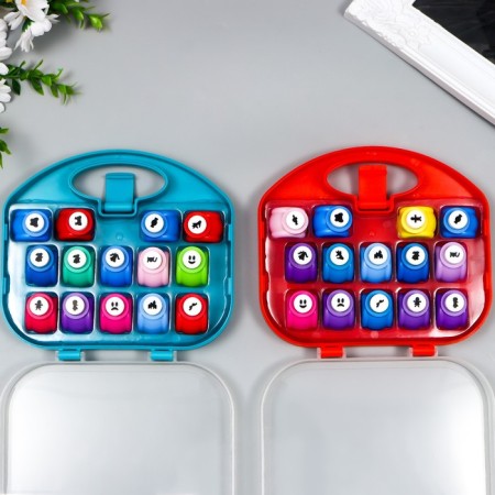 A set of curly holes in the chest of 14 pcs mix