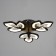 Chandelier 1093/3bk LED 72W 3000-6000k Dimmer black 50x50 cm Bayerlux