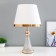 Highlight lamp with "Okli" E27 40W white-gold 28x28x48 cm