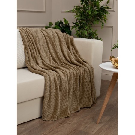 Texrepublic blanket, size 200x220 cm, beige color-3
