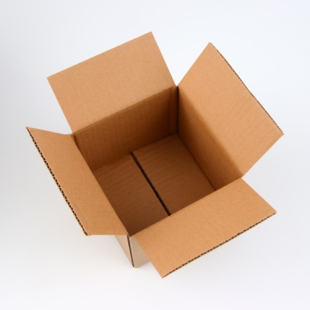 The box is folding, brown, 15 x 15 x 12 cm-1
