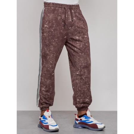 Joggers male, size 48, brown color-9