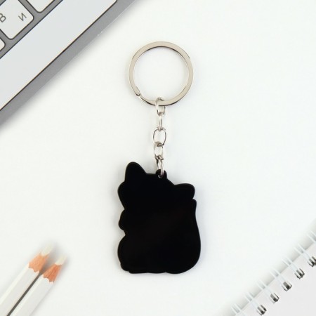 Acrylic key -keychain "Raccoon", 3.5 x 10 cm-3