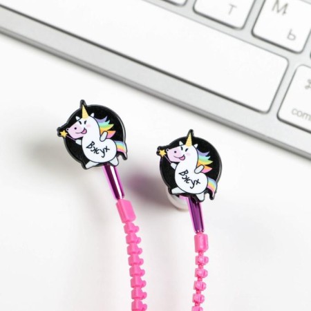 Vacuum headphones on the zipper "Feel the rhythm", 10 x 15 cm-2