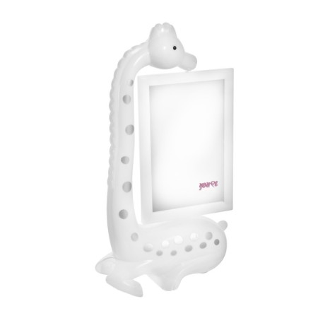 A table lamp with a photo frame, a mirror "Giraffe" LED 3W USB RGB white 17x8x30 cm Risalux-15