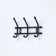 Wall hanger "Cosiness 3", 3 hooks color black