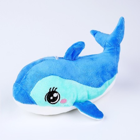 Soft toy "dolphin", 28 cm, blue color-3