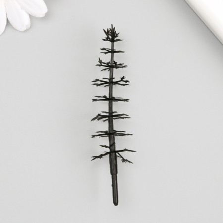 Decor for creating miniatures (trees) "Tree of the tree - Pine" nr 10 pcs 2.2x2.2x8 cm-3