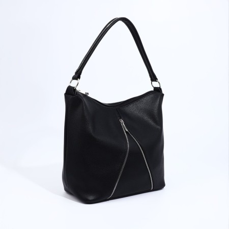 Magic bag "Olivi" with lightning, external pocket, black color-2