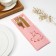 Envelope for cutlery "Coffee" Coffee Color Pink, 9x25 cm