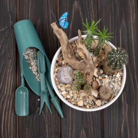 Set of garden tools, 4 items, plastic-6