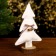 New Year's decor "White Christmas tree" 14 × 7 × 23 cm