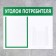 Information stand “Consumer Corpourine” 2 pockets (1 flat A4, 1 volumetric A5), green color