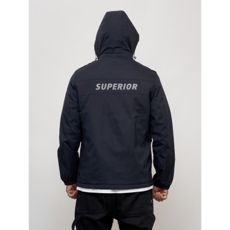 Sports male jacket, size 50, dark blue color-6