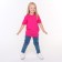 T -shirt nursery, pink color, height 110 cm