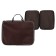 Folder with handles Textile A4, 350 x 270 x 20 mm, calligrata "Office", nylon 600D, two -color Kant, brown