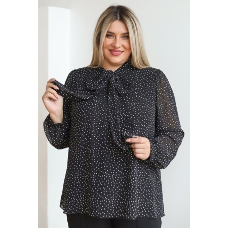 Female blouse, size 64, black color