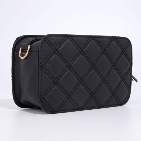 Bag Cross-Bodi with a zipper, black color-3
