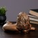 Piggy bank "Leo Lying Small" bronze, 28x15x18cm mix