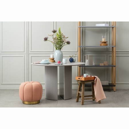 Swend Puf, 450 × 450 × 420 mm, peach color