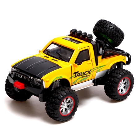 Metal “jeep” machine, doors, hood, inertia, mix are opened-10
