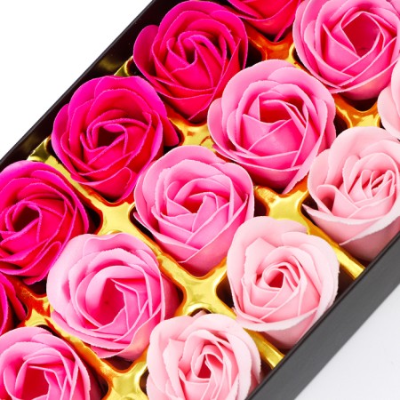 Soap roses, colored shades, set of 18 pcs.-7