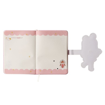 Gift notebook, A6, 100 sheets, color block, with a curly knife, PVC cover, "Anime", mix-11
