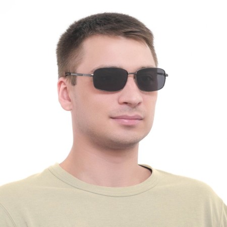 Sunglasses "OneSun", polarization, 14.5 x 13 x 5 cm, lens 4 x 5.5 cm, black