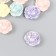 Beads for creativity plastic "Rose. Purvalum shine" set of 20 g 1.8x2x1 cm
