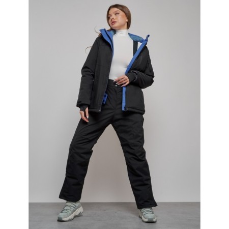 Ski suit female, size 42, black color-21