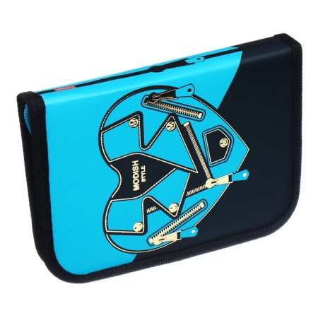 Penal 1 section 130 x 190 mm, Hatber "Fashion Style", laminated cardboard, black/blue (volumetric 3D risun) NPN_44036-2
