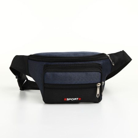 Board belt on lightning, 3 external pockets, blue/black color-2