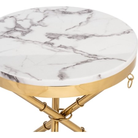 Monika Metal coffee table, gold 50x50x55 cm-2