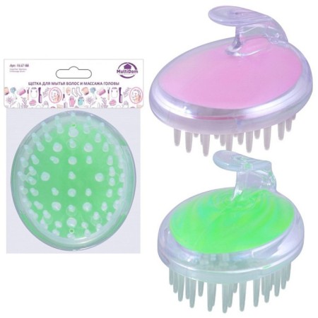 Brush for washing hair and head massage multidime, 8.5x6.7x7 cm, mix