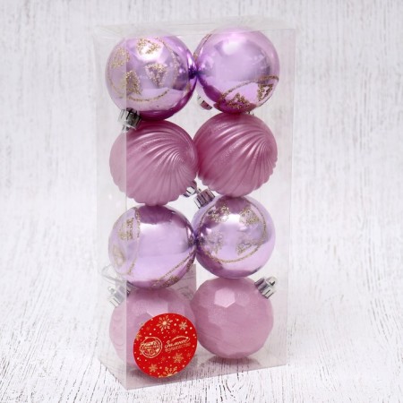 Set of balls plastic D-6 cm, 8 pcs "Chantal"-1