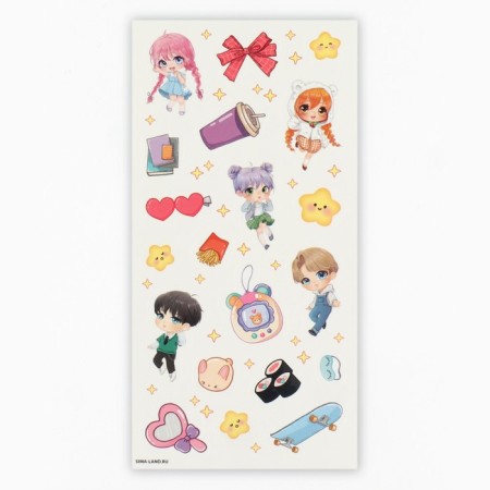 Set for creating acrylic key fobs with stickers "Be in trend"-12